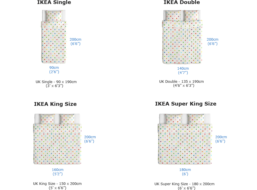 ikea bed mattress sizes
